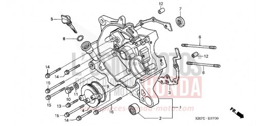 RIGHT CRANKCASE SCV100F5 de 2005